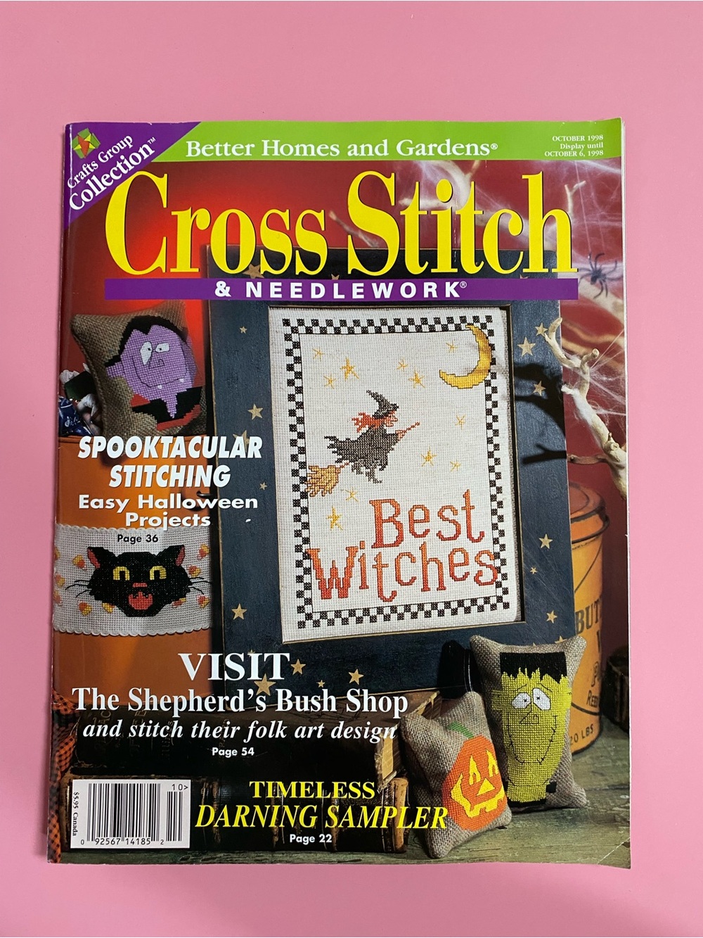 Cross-Stitch & Needlework Magazine — Fall/Halloween Issue (October 1998)